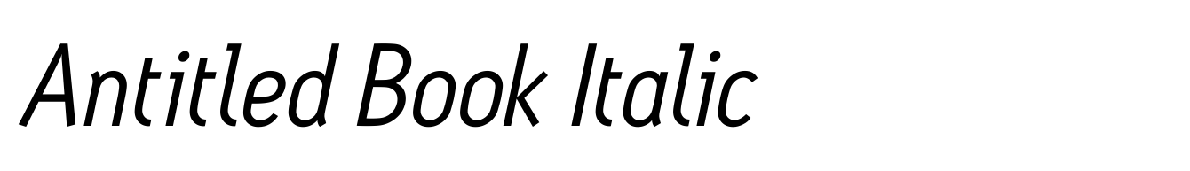 Antitled Book Italic